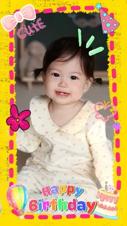 Birtday baby cute