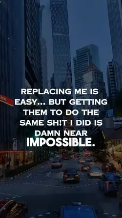 Replacing me is easy