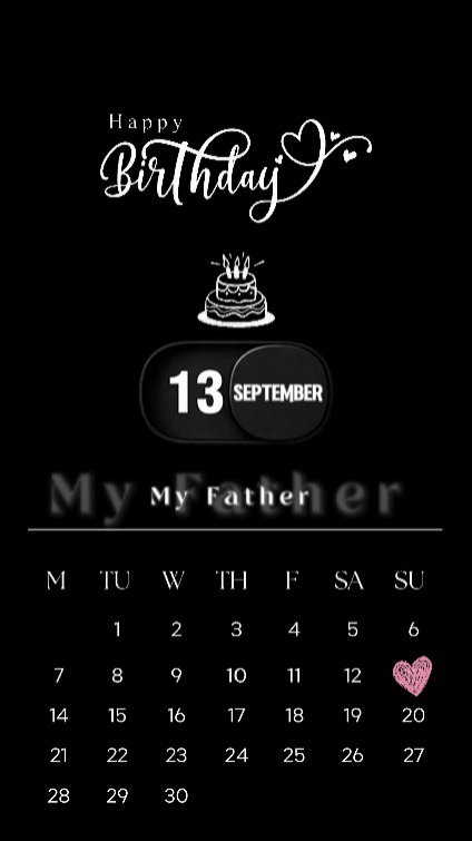 HBD DAD 13 SEPTEMBER