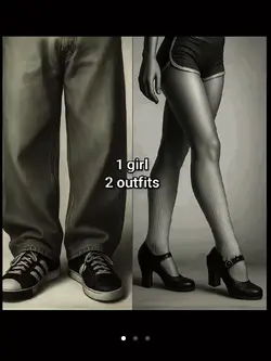 una chica, 2 outfits