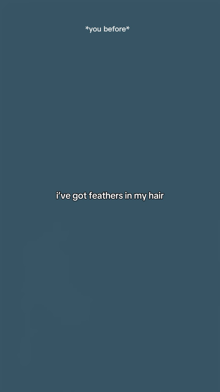 Plumas en mi cabello