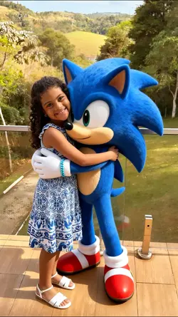 foto com o Sonic 