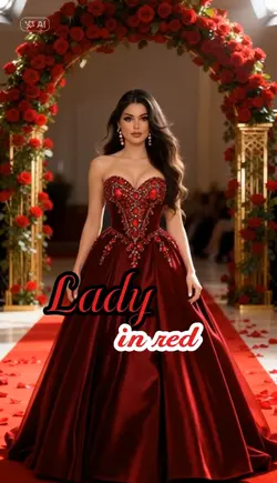 Lady in red 
