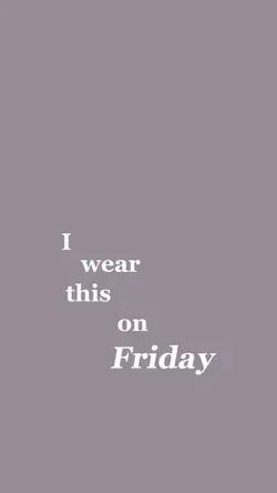 I wear this on..