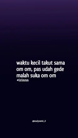 WAKTU KECIL TAKUT