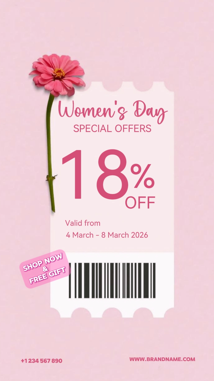 Promoción del día de la mujer