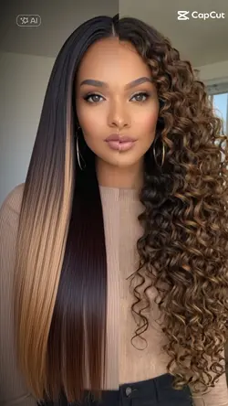 efeito cabelo liso