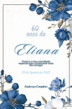 Convite aniversário 