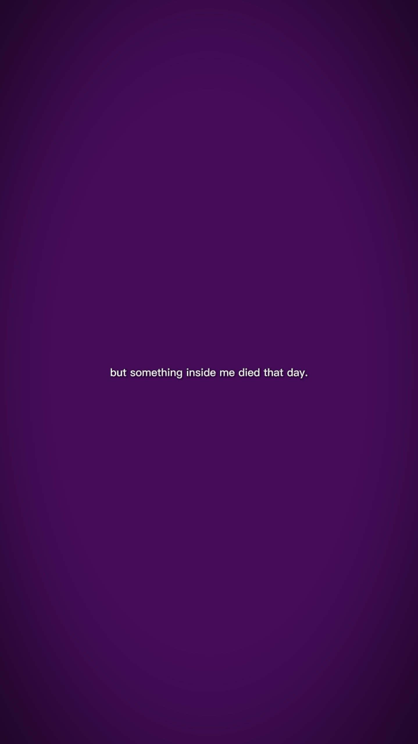 but something died