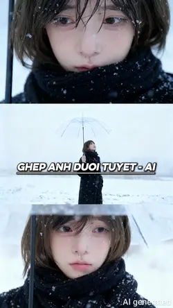 Ghép Ảnh Dưới Tuyết 