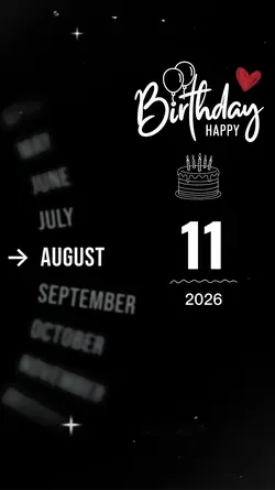 Birthday 11 August