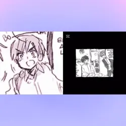 6ヶ月前の自分と合作😢