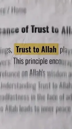 Trust To Allah☝🏽