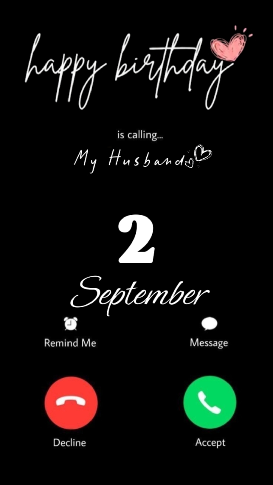 HBD HUSBAND 2 SEPT