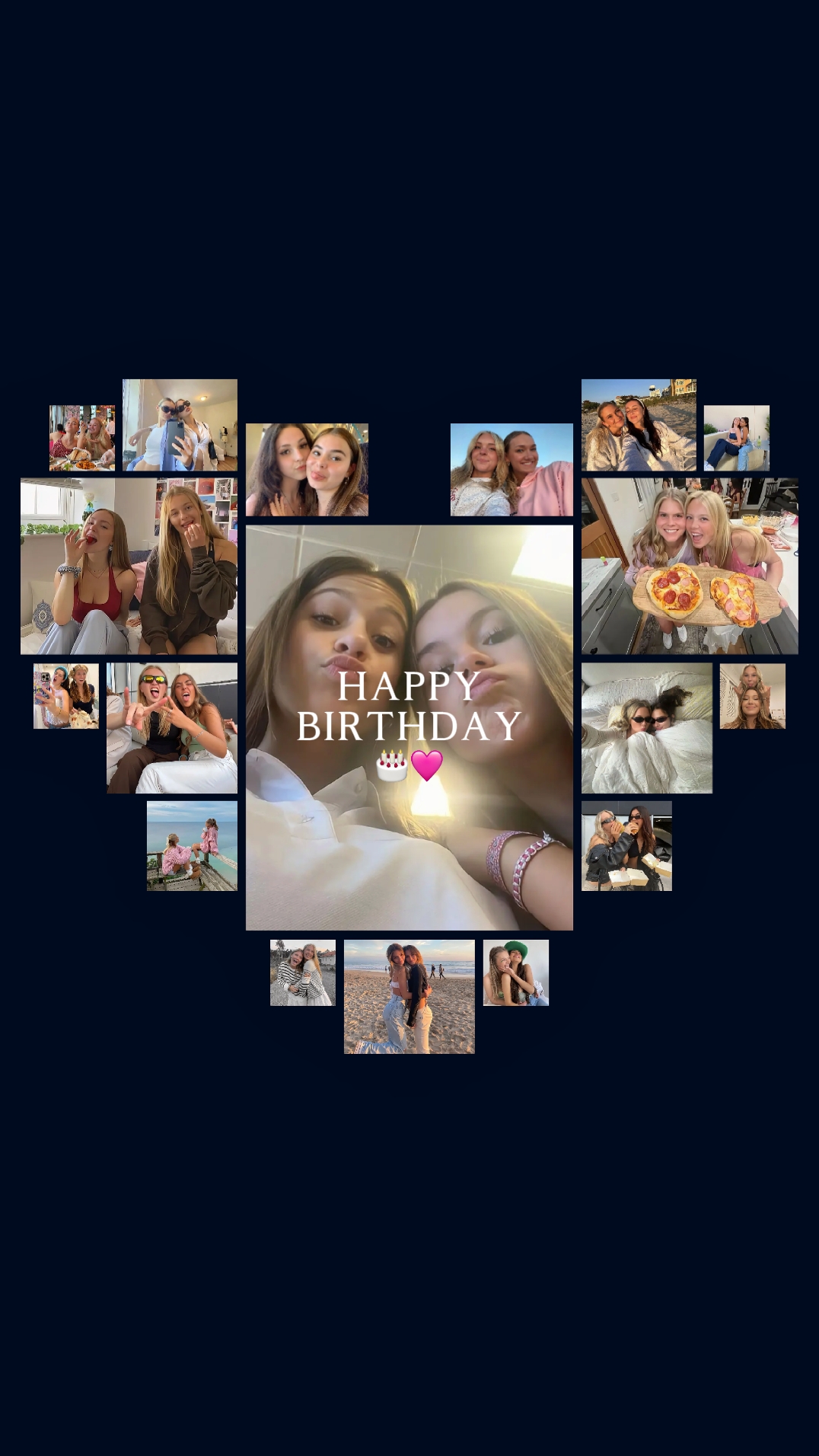 Feliz aniversário melhor amiga