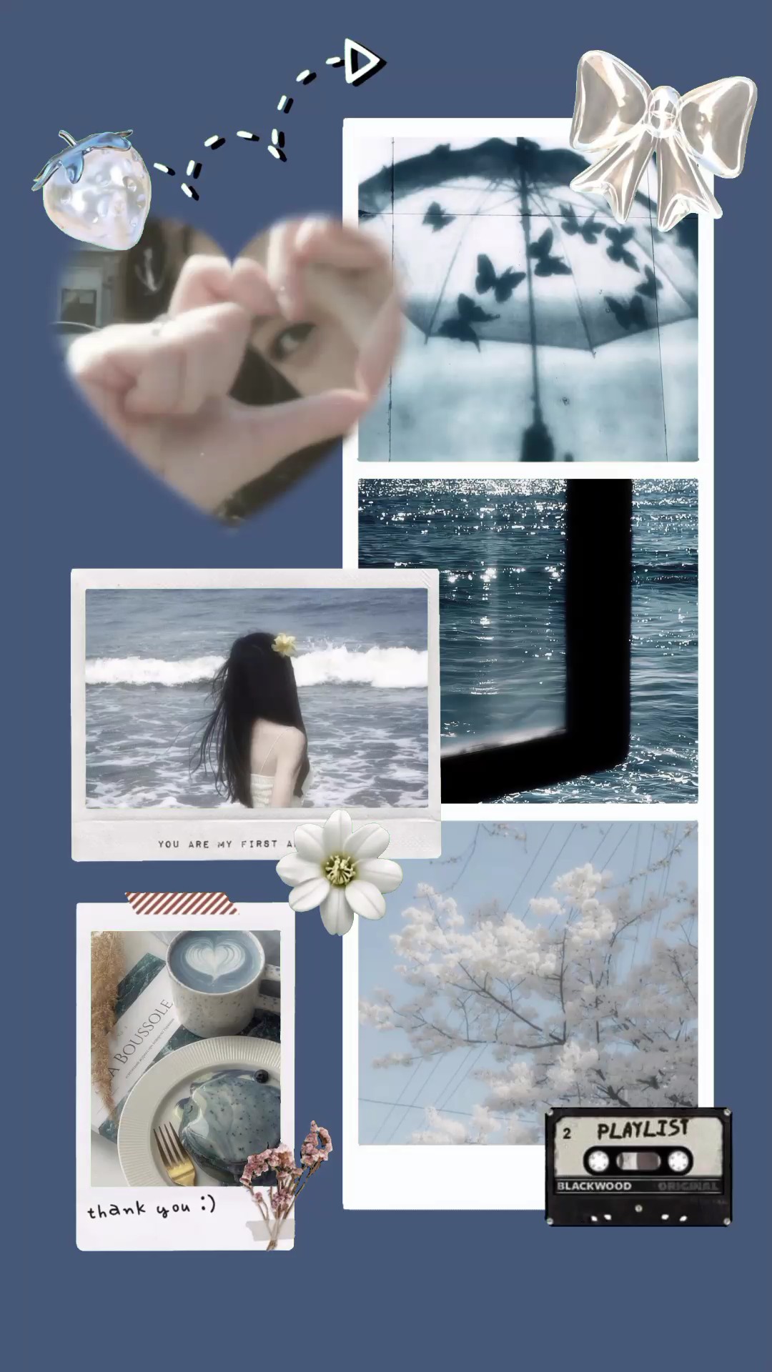 kolase biru