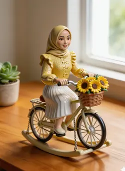 patung miniatur 3d