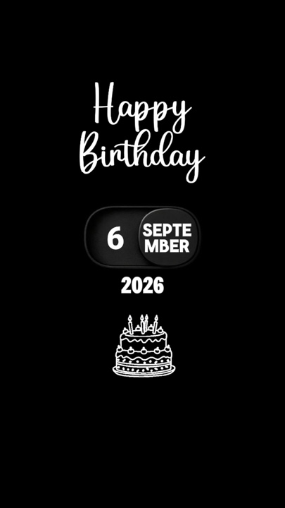 BIRTHDAY 6 SEPTEMBER