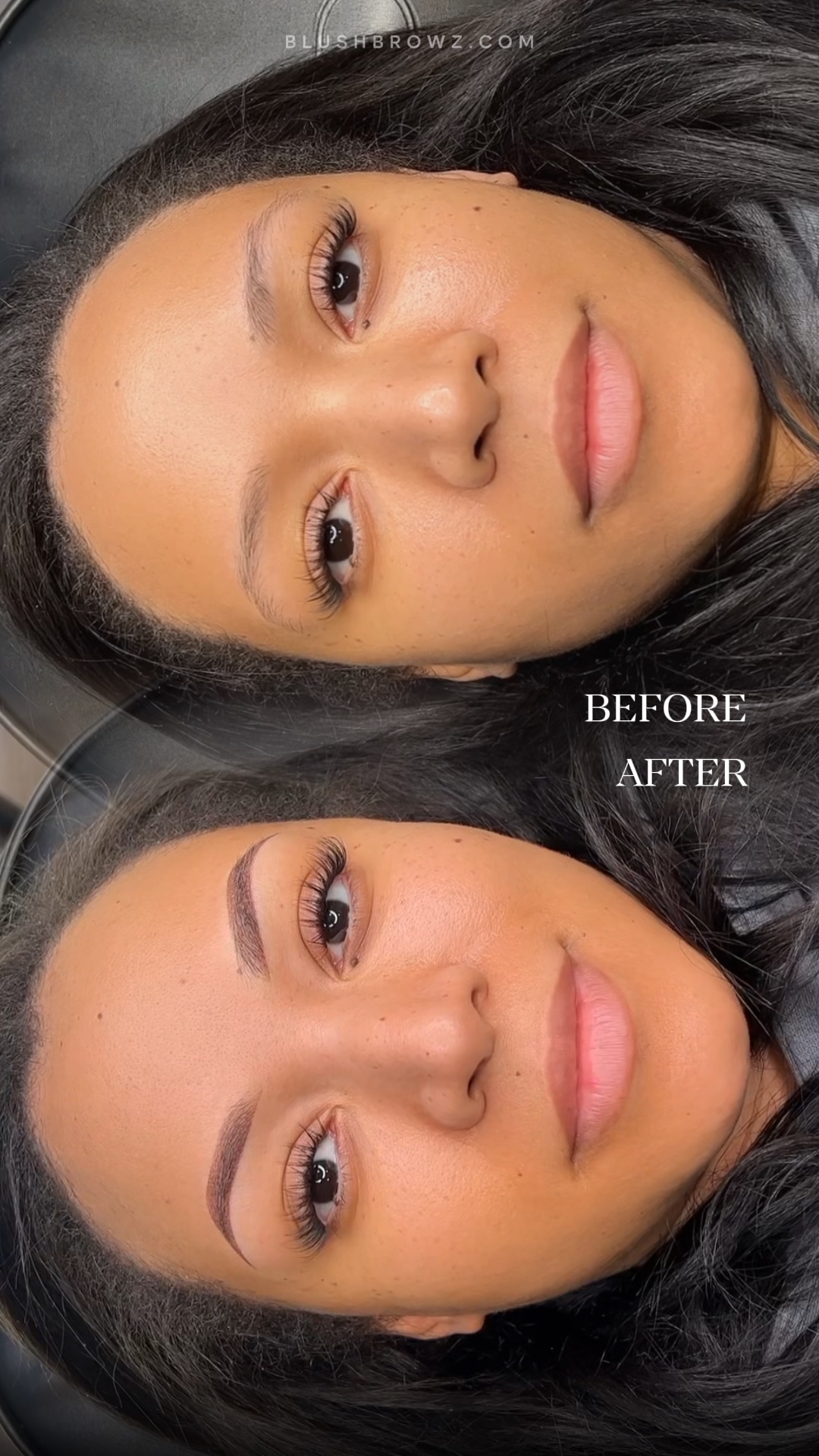 kilay bago pagkatapos