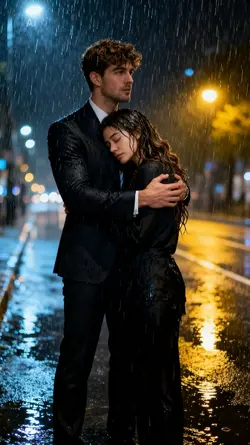 AI couple sad-Rain