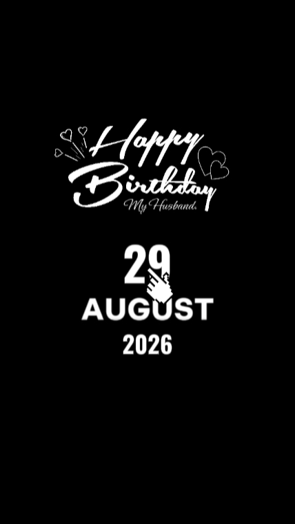 BDAY HUSBAND 29 AUG