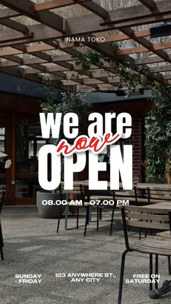 story : we are open