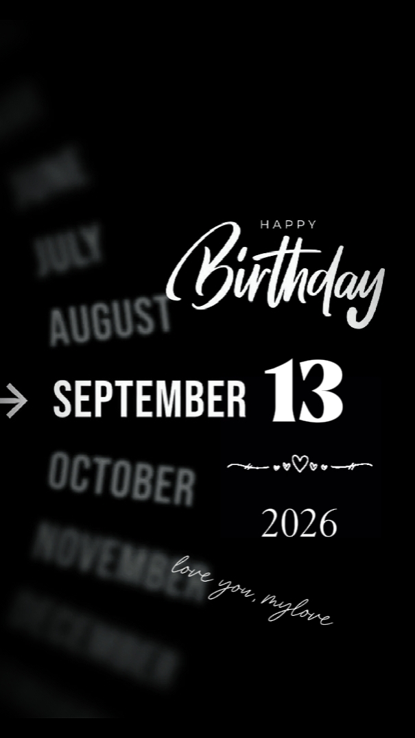 HBD MARIDO 13 DE SETEMBRO