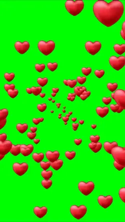 Floating Hearts Love