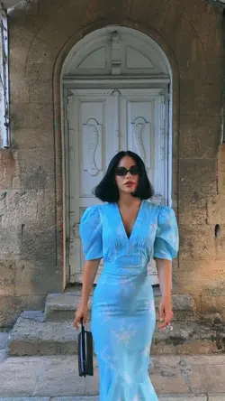 Blue dress