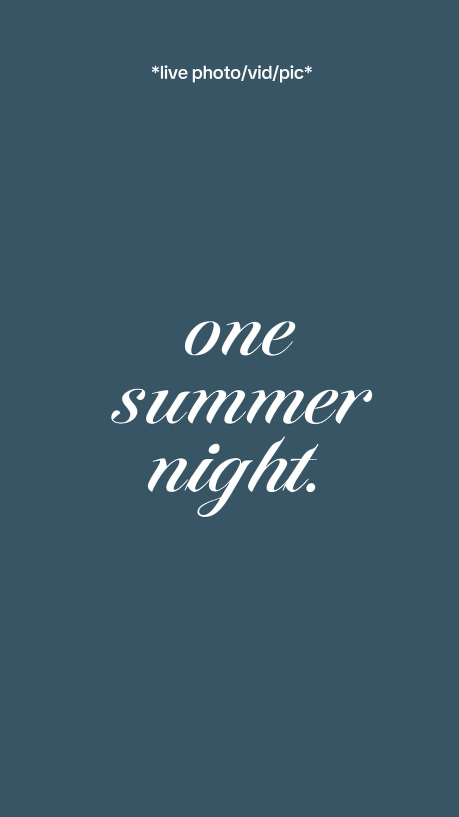 summer night.