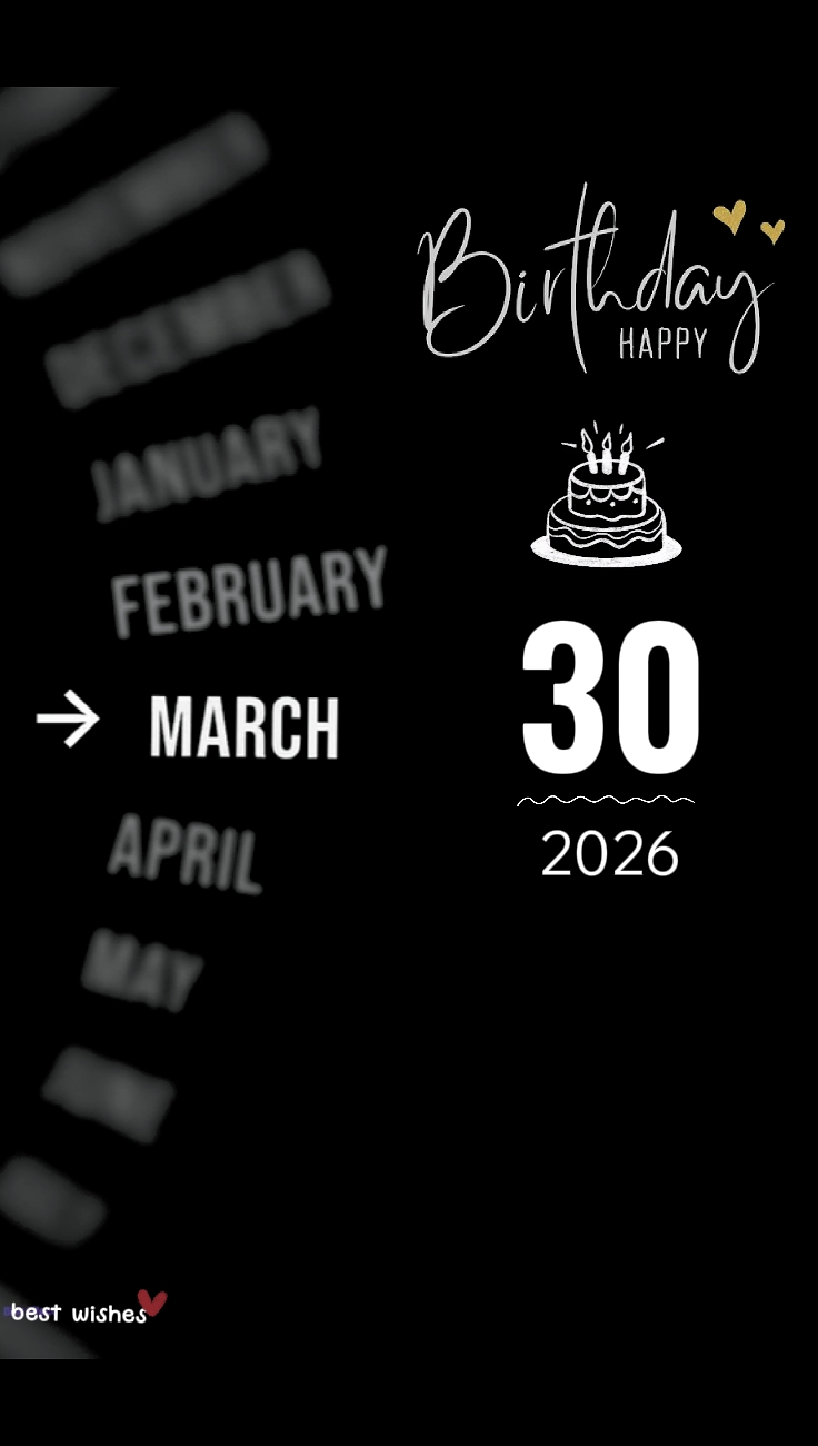 HBD 30 MARCH 