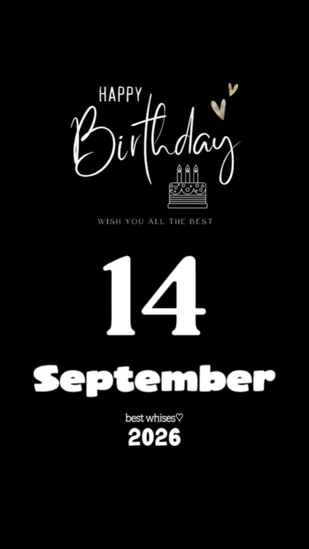 happy birthday 14 september