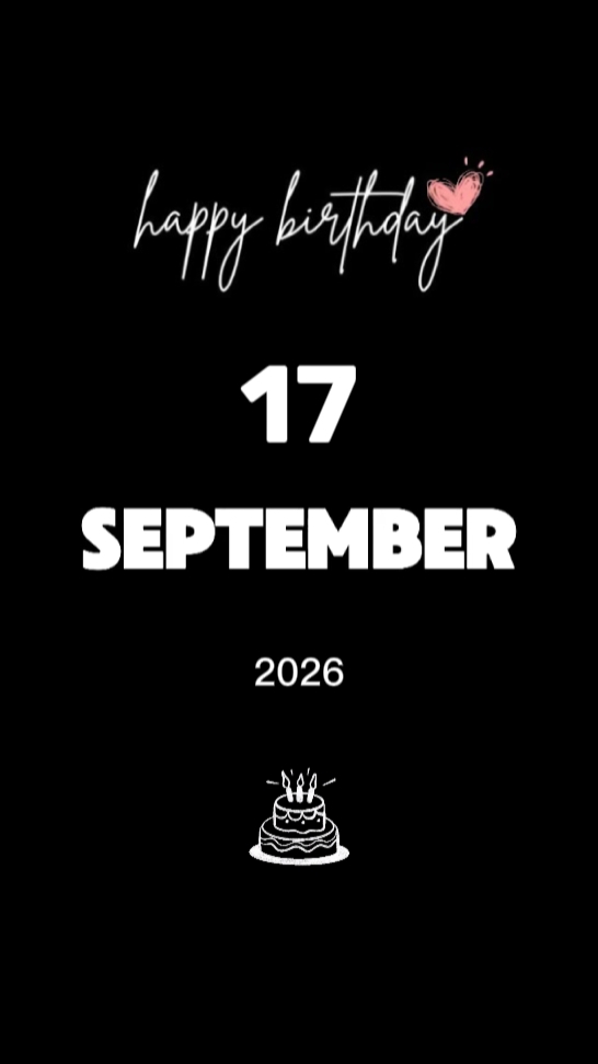 HBD LOVE 17 SEPTEMBE