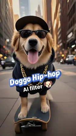 AI Pet hip-hop style