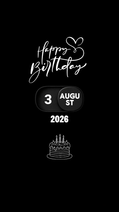 ANNIVERSAIRE LE 3 AOÛT