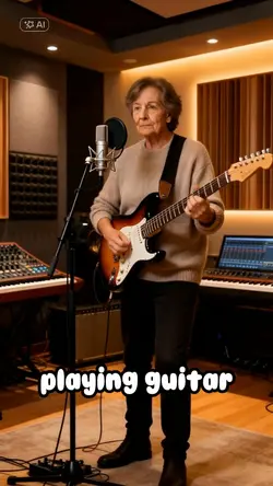 ai playing guitar