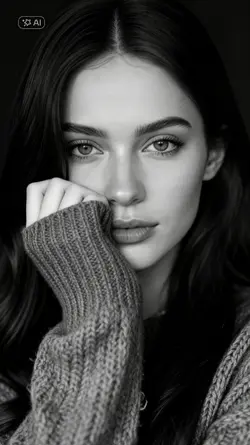 black white