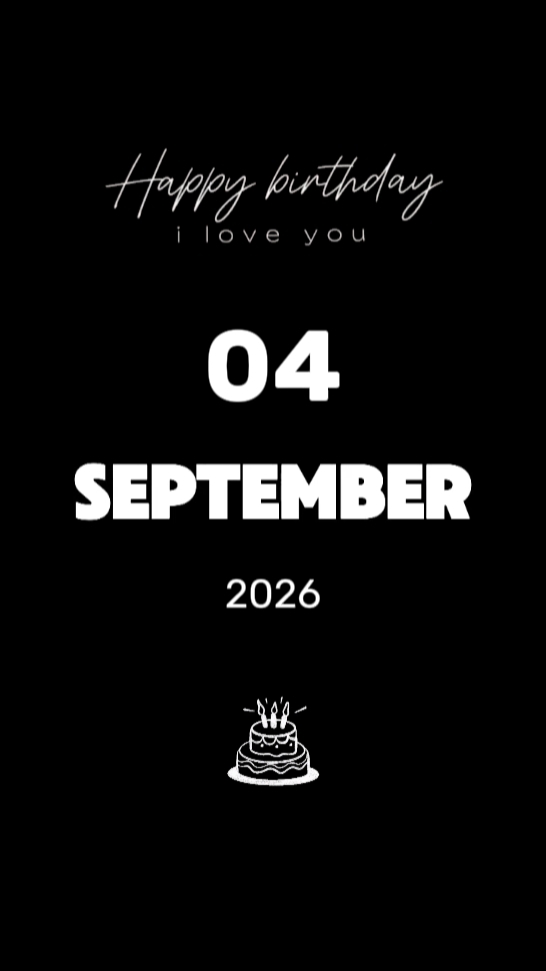 HBD MARIDO 4 DE SETEMBRO