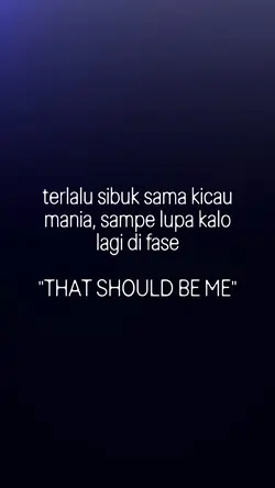 TERLALU SIBUK SAMA