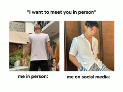 Meet you in person 