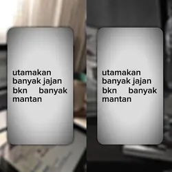 Utamakan bnyk jajan