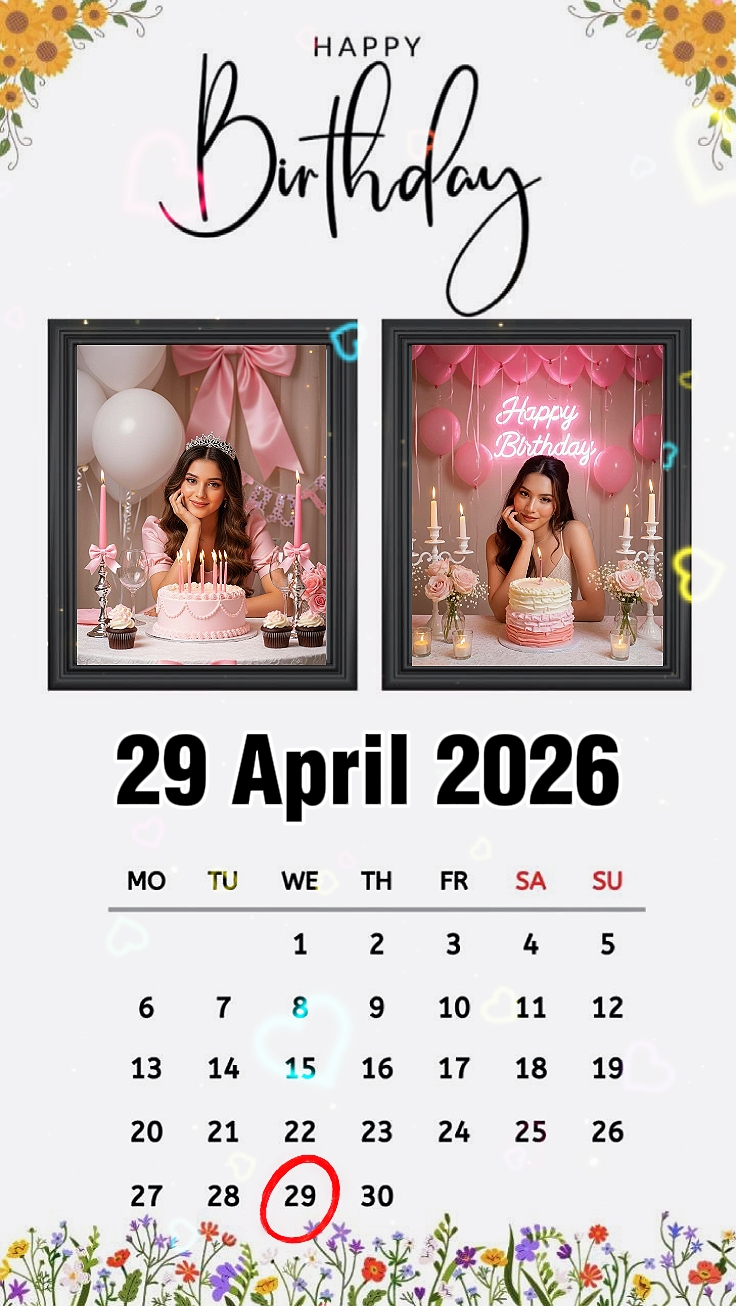Feliz cumpleaños 29 de abril 
