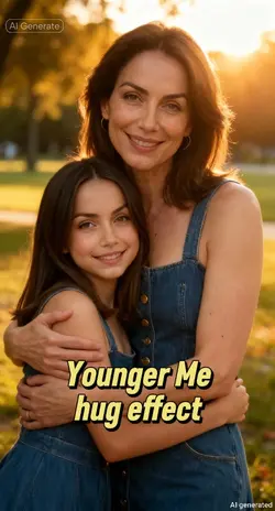 Younger Me hug