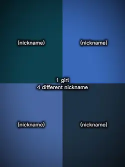 1 girl 4 different n
