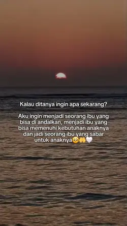 ingin jadi ibu..
