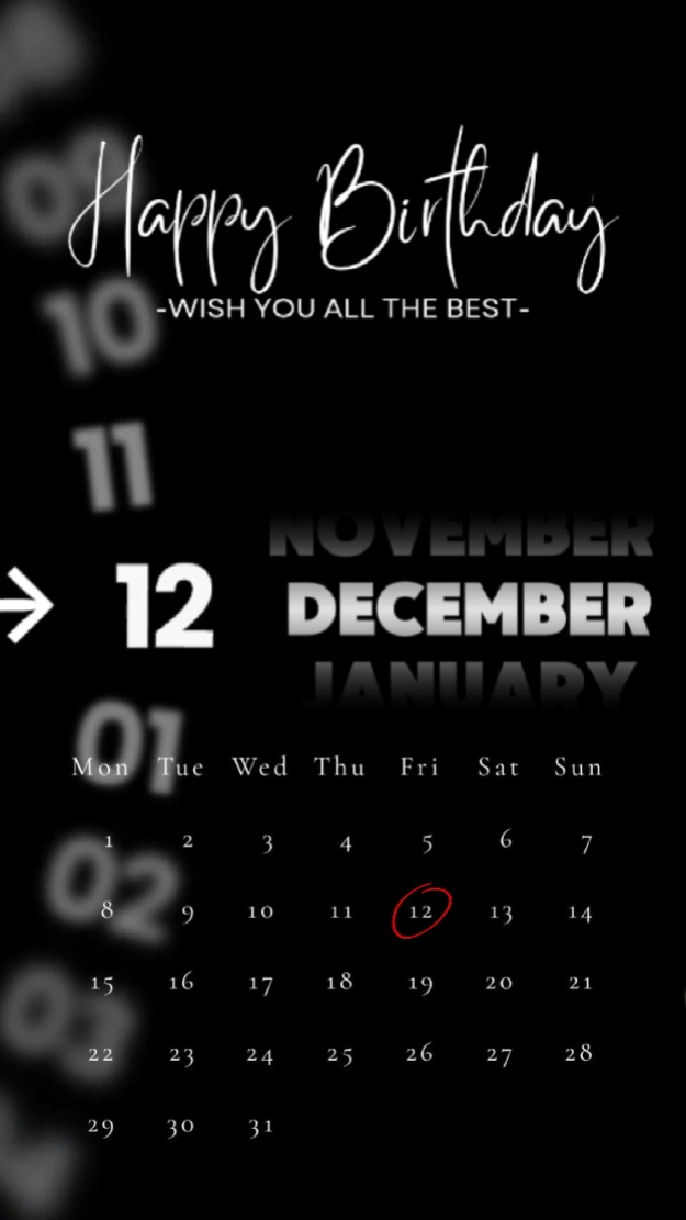 HBD 12 DÉCEMBRE 