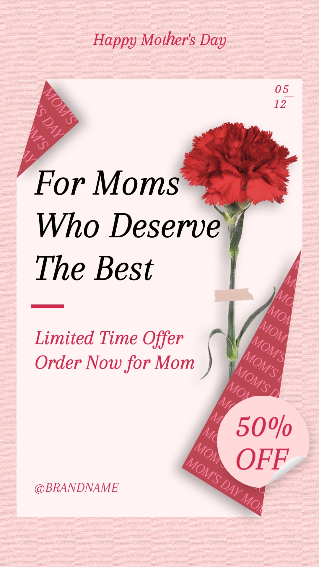 Mother's Day universal industry dynamic poster style template