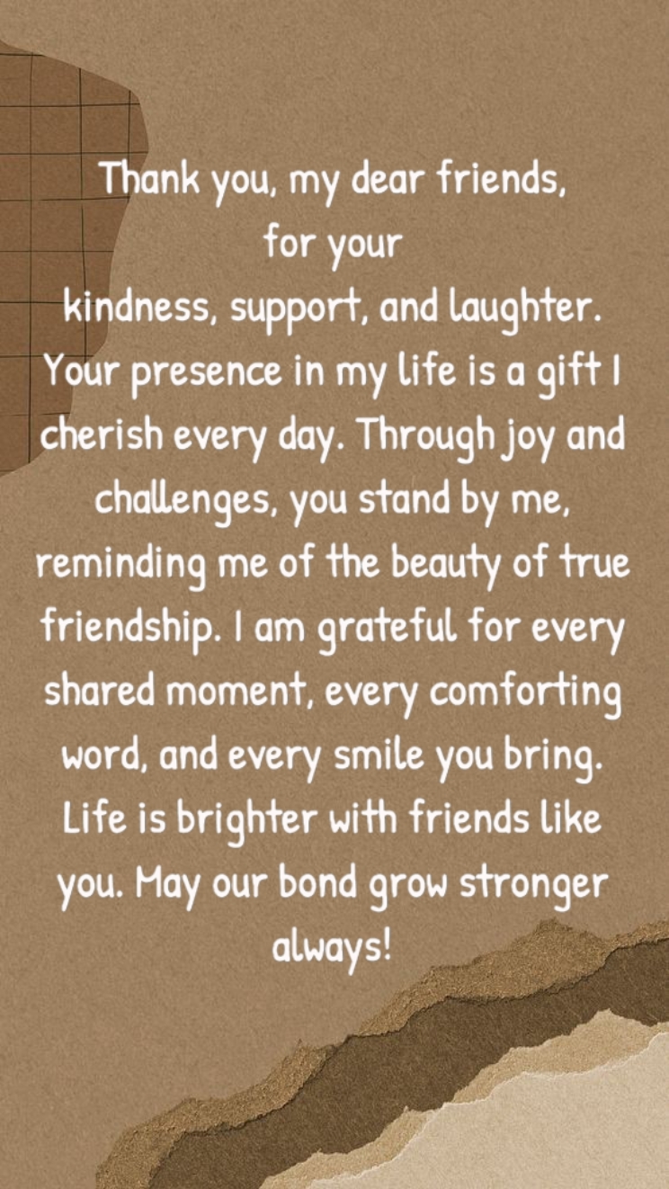 Thank you friends 