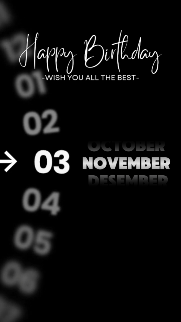 HBD 03 DE NOVEMBRO 