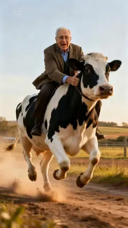 Riding a Cow